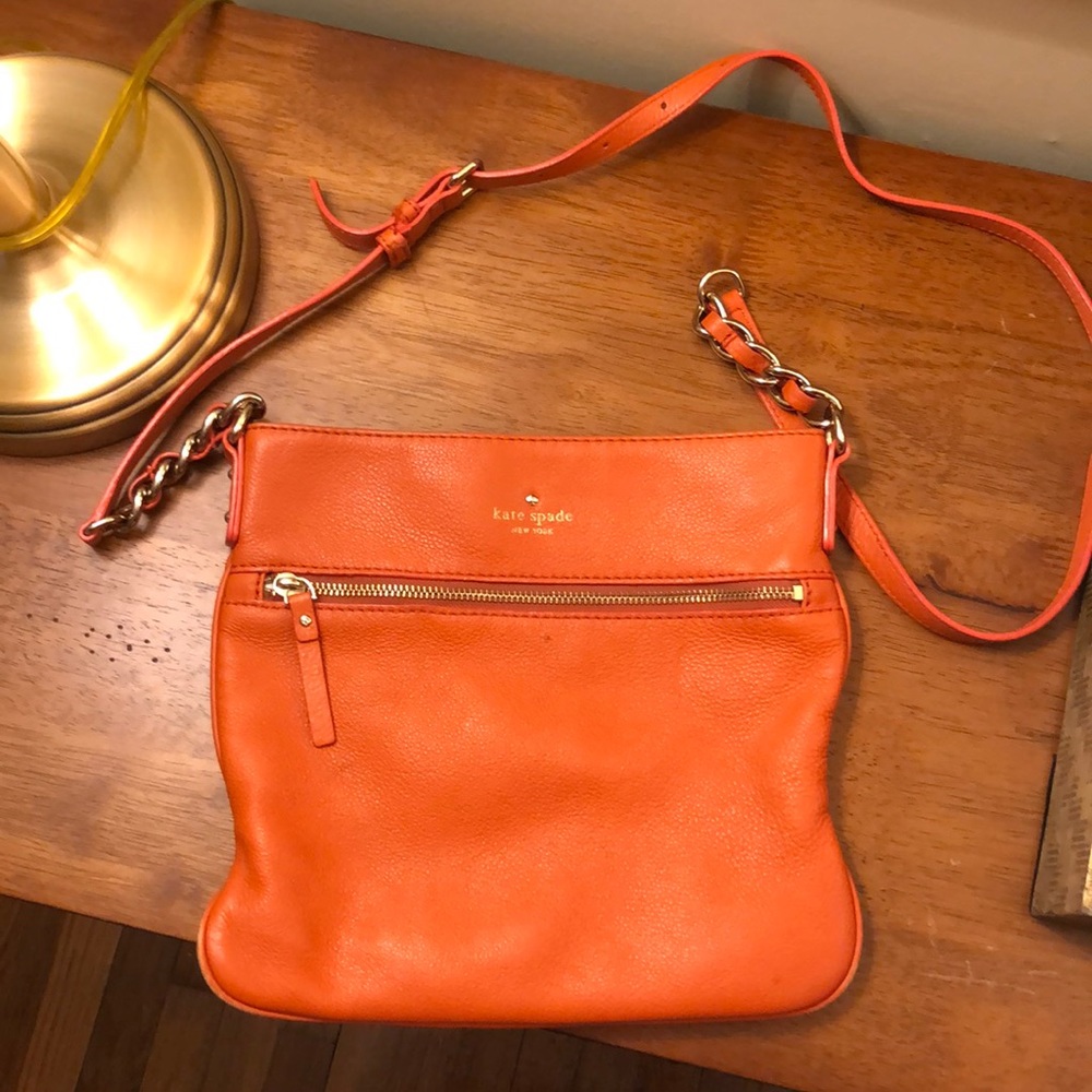 EUC kate spade orange crossbody bag